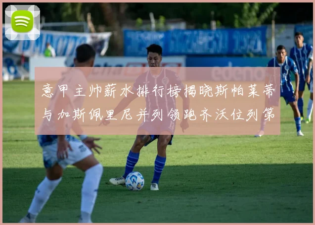 意甲主帅薪水排行榜揭晓斯帕莱蒂与加斯佩里尼并列领跑齐沃位列第六